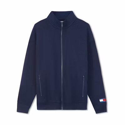 Tommy Hilfiger Disney Jacquard Pattern Loose Jacket Unisex Navy Blue MW0MW31614DW5