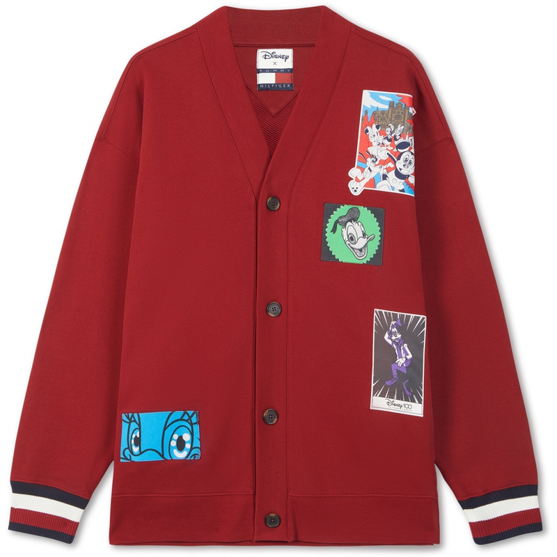 Tommy Hilfiger Disney Red Cartoon Print Zip Hoodie Collaboration MW0MW31612XIT