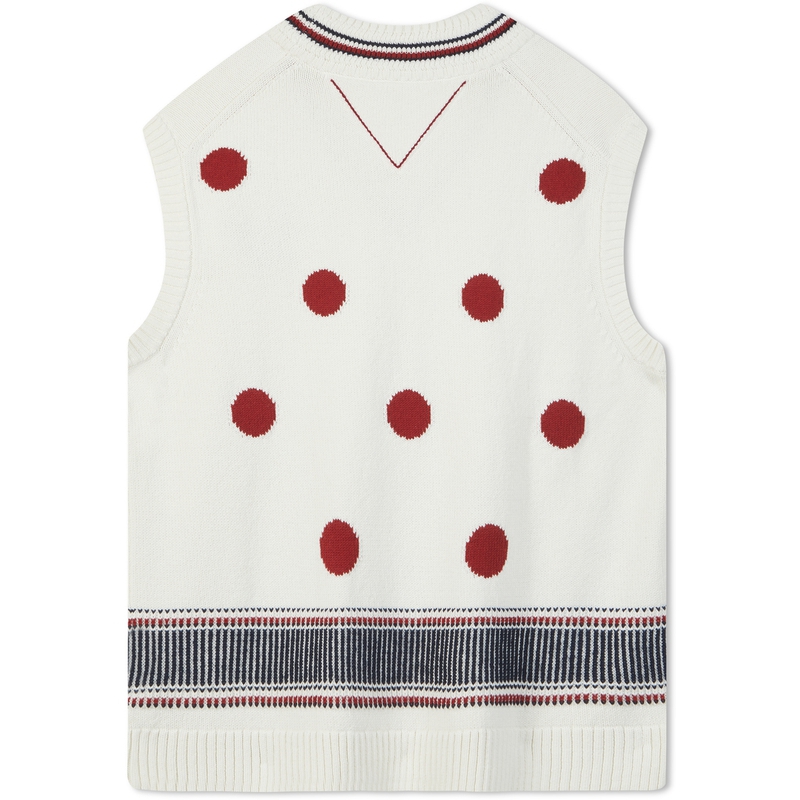 Lookbook 汤米希尔费格 x 迪士尼男女宽松V领无袖针织衫 MW0MW31618YBL