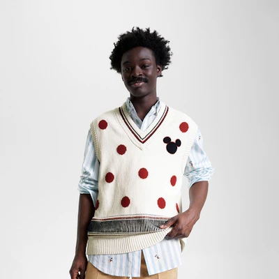 汤米希尔费格 x 迪士尼男女宽松V领无袖针织衫 MW0MW31618YBL Purchase 汤米希尔费格 x 迪士尼男女宽松V领无袖针织衫 MW0MW31618YBL