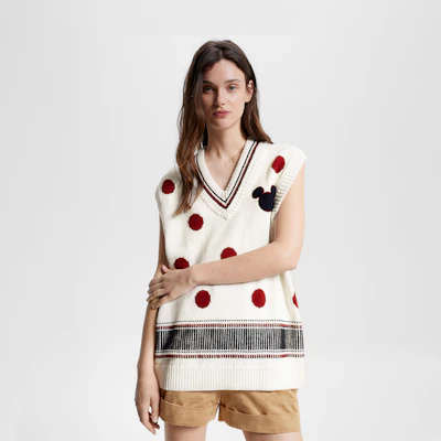 汤米希尔费格 x 迪士尼男女宽松V领无袖针织衫 MW0MW31618YBL Sizing 汤米希尔费格 x 迪士尼男女宽松V领无袖针织衫 MW0MW31618YBL