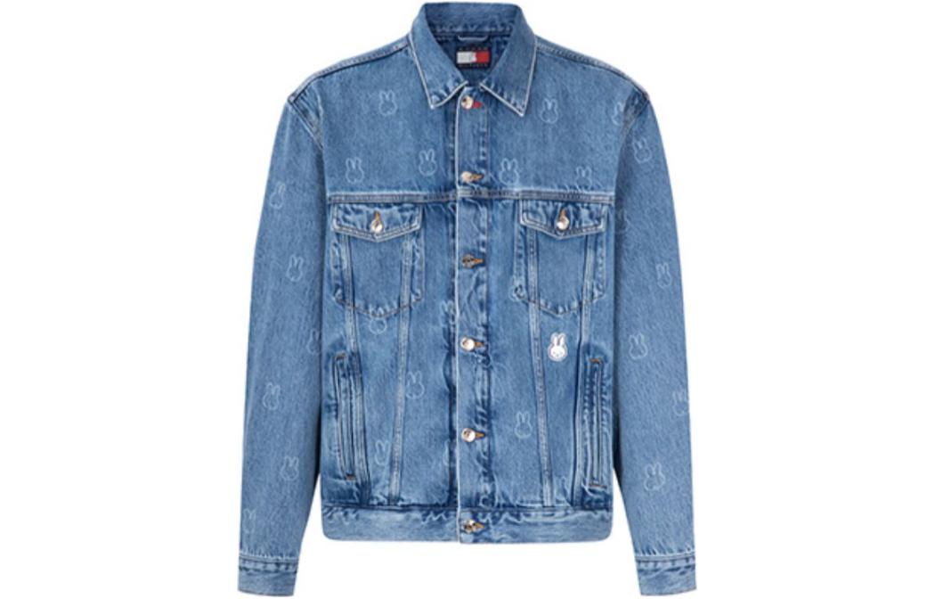 Tommy Hilfiger x Miffy  Denim Jacket - Bunny Print in Blue Denim. MW0MW29364-C5E