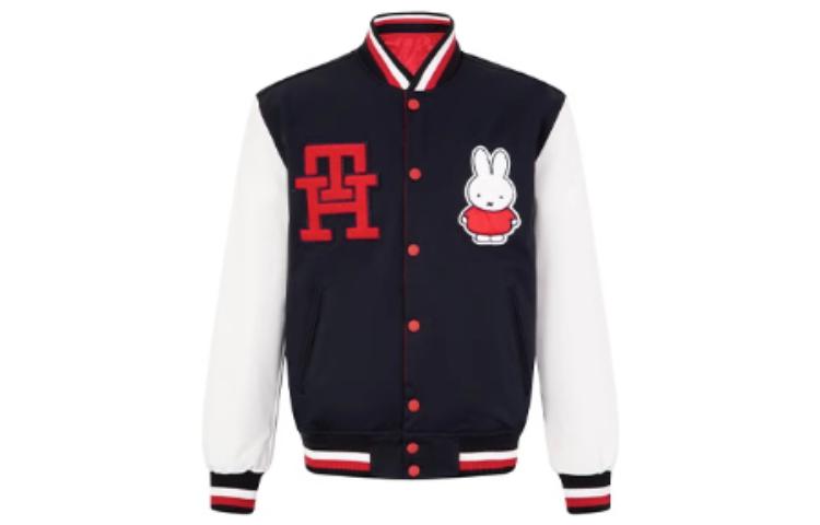 Tommy Hilfiger Miffy FW23 Reversible Bomber Jacket Unisex Red White Blue MW0MW29365