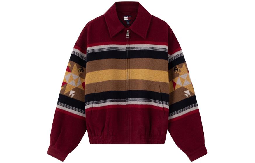 Order Tommy Hilfiger x PENDLETON 寬鬆條紋拼接外套 男女同款 多色. MW0MW34029