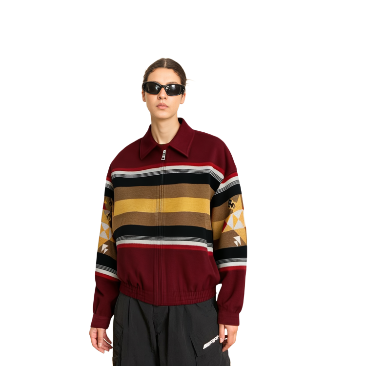 Details for Tommy Hilfiger x PENDLETON 寬鬆條紋拼接外套 男女同款 多色. MW0MW34029