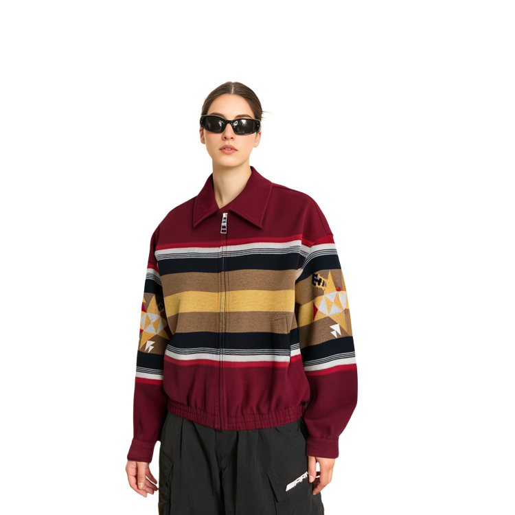 Sizing Tommy Hilfiger x PENDLETON 寬鬆條紋拼接外套 男女同款 多色. MW0MW34029