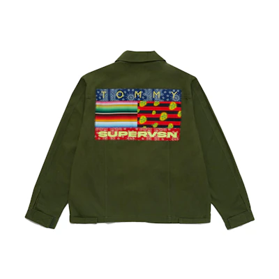 Tommy Hilfiger SUPERVSN Studios SS23 Logo Patch Pocket Green Jacket Unisex DM17853