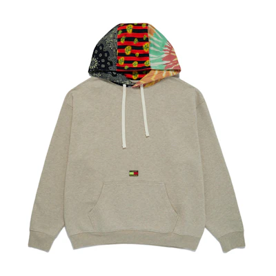 Tommy Hilfiger SUPERVSN Studios SS23 Unisex Grey Patchwork Hoodie DM17854