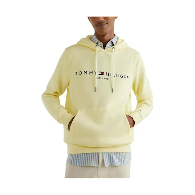 Tommy Hilfiger Yellow Embroidered Logo Hoodie for Men M78J9503-ZHG