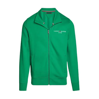 Tommy Hilfiger Zip-Up Logo Patch Jacket Green FMW0MW29327-L4B