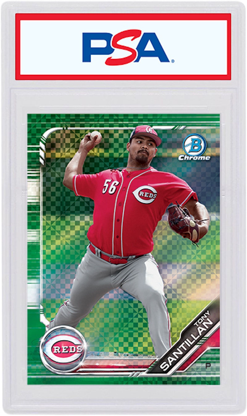 Tony Santillan 2019 Bowman Chrome X Green X-Fractor /31 BCP-199