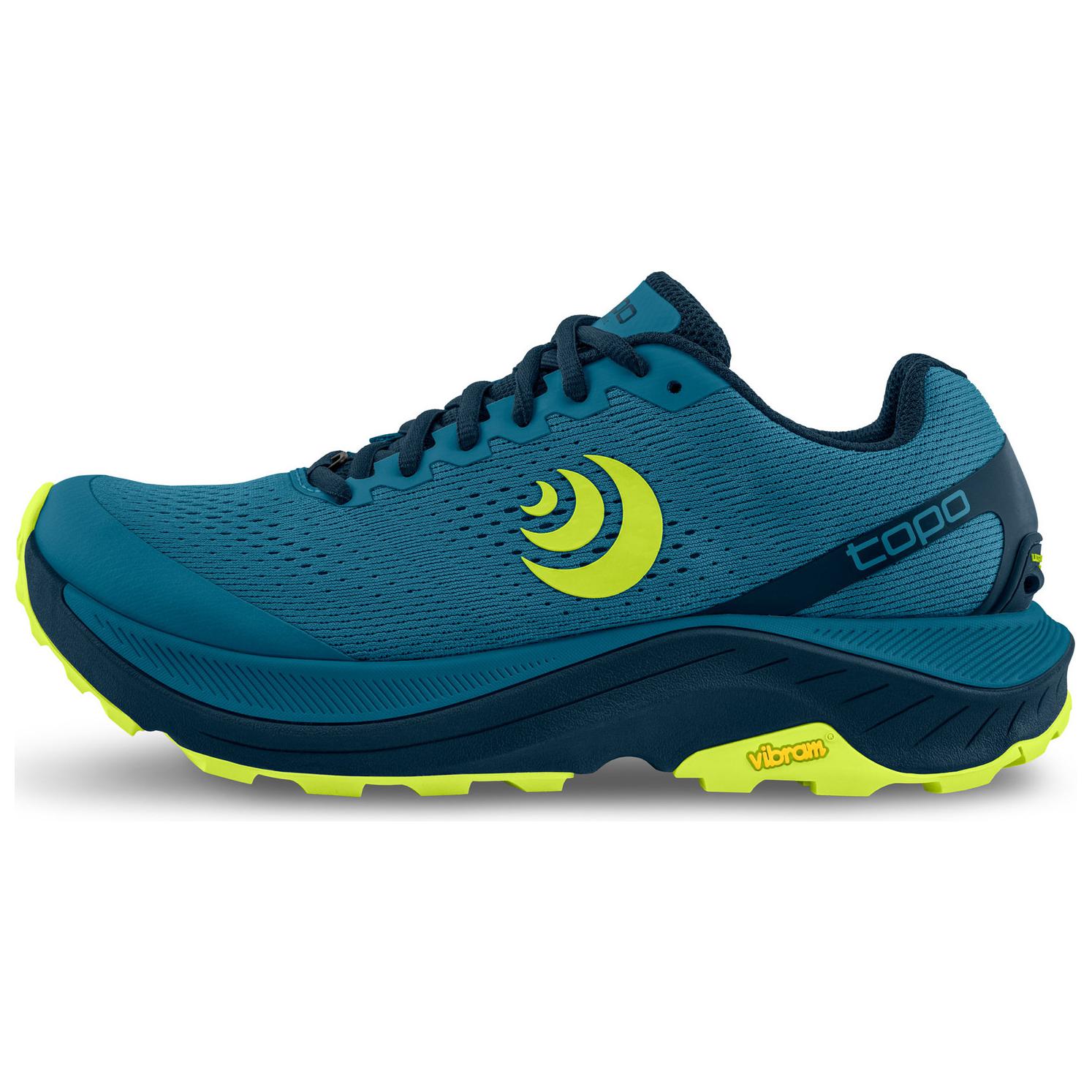 Topo Athletic Low-Top Blue Running Shoes - Cushioned & Durable. M060-Blue/Lime