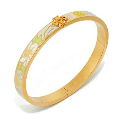Tory Burch Gold Plated Enamel Crystal Bracelet Unisex Couple Design. 149741_961