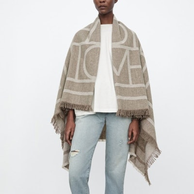 TOTEME Como 煙草棕色羊毛圍巾 男女同款 情侶風格 圖案設計. 193854802895 Shop TOTEME Como 煙草棕色羊毛圍巾 男女同款 情侶風格 圖案設計. 193854802895