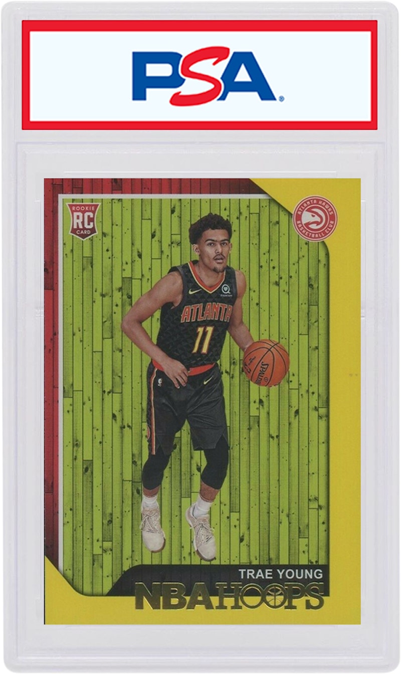 Trae Young 2018 Panini Hoops Rookie Yellow #250