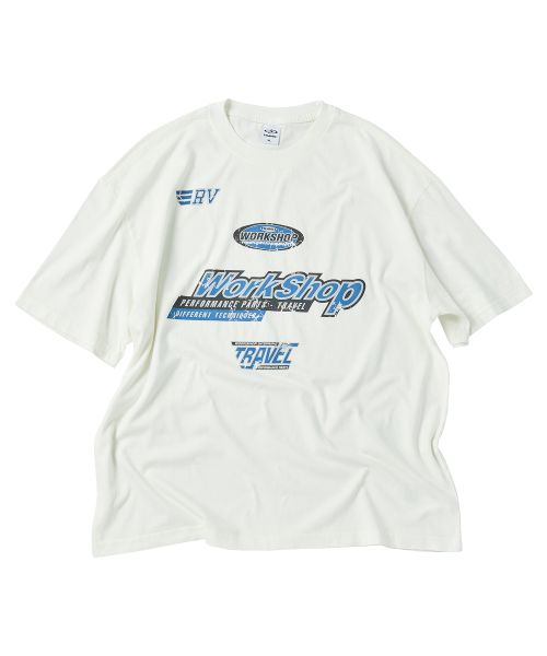 TRAVEL Athlete Pigment Short Sleeve Tee Cream TRTFSURS05UI4