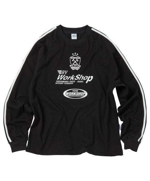 Travel Club Raglan Long Sleeve Black TRTFSSRL07UC6
