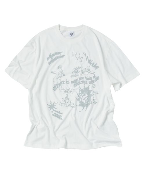 TRAVEL Cosmos Short Sleeve Tee White TRTFSURS15UC2