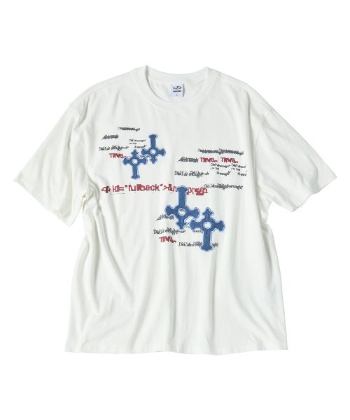 TRAVEL Cross Code White Short Sleeve T-Shirt TRTXSURS153UC2