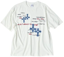 TRAVEL Cross Code White Short Sleeve T-Shirt TRTXSURS153UC2 TRAVEL Cross Code White Short Sleeve T-Shirt TRTXSURS153UC2