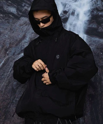 TRAVEL GOOPH Black Hooded Windbreaker TRTTSSWB04UC6 Buy TRAVEL GOOPH Black Hooded Windbreaker TRTTSSWB04UC6