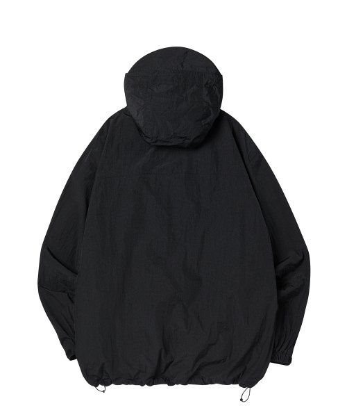 Lookbook TRAVEL GOOPH Black Hooded Windbreaker TRTTSSWB04UC6