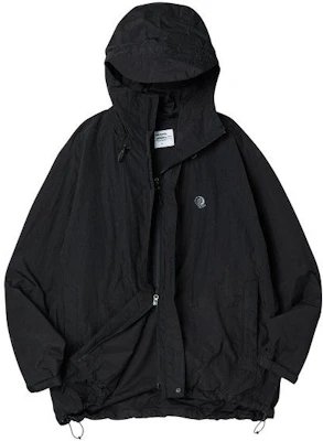 TRAVEL GOOPH Black Hooded Windbreaker TRTTSSWB04UC6 Shop TRAVEL GOOPH Black Hooded Windbreaker TRTTSSWB04UC6
