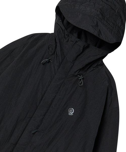Purchase TRAVEL GOOPH Black Hooded Windbreaker TRTTSSWB04UC6