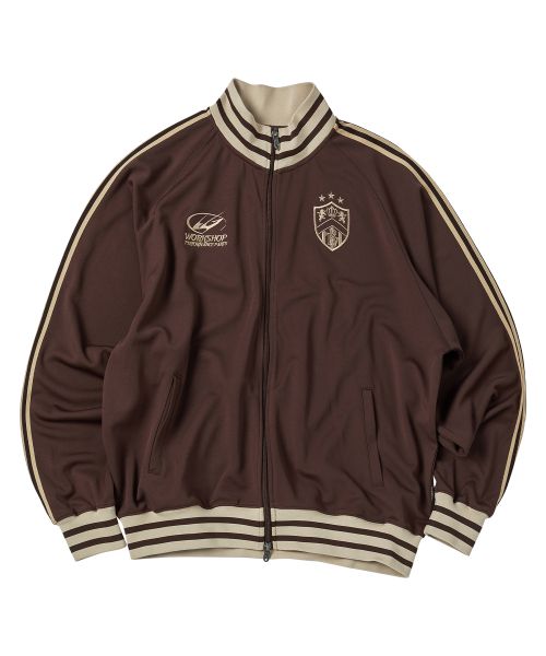 TRAVEL Jersey Track Jacket Brown TRTFAWJK05UR8