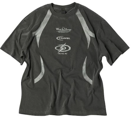 TRAVEL Logo Lineup Pigment Black Charcoal Short Sleeve T-Shirt TRTHSURS76UC5 Buy TRAVEL Logo Lineup Pigment Black Charcoal Short Sleeve T-Shirt TRTHSURS76UC5