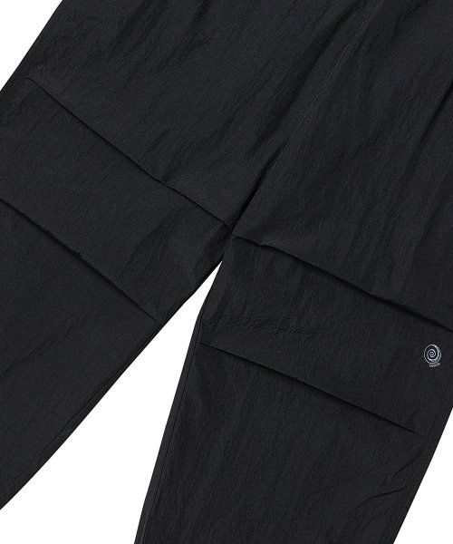 Sizing 旅行金屬前片黑色飛鏢褲 - 可轉換為慢跑褲 TRTTSSNP07UC6