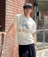 TRAVEL Pony Pigment Short Sleeve Tee Cream TRTXSURS175UI4 TRAVEL Pony Pigment Short Sleeve Tee Cream TRTXSURS175UI4