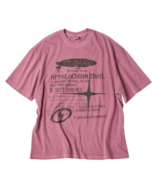 TRAVEL Reason Trail Pigment Short Sleeve Tee Magenta TRTHSURS41UV5