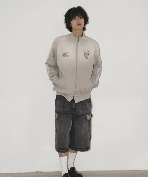 Purchase 트래블 빈티지 워시드 그레이 스웻 트랙 재킷 TRTXSSJK30UC4