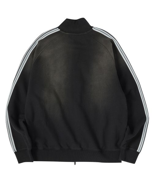 Sizing 트래블 빈티지 워싱 스웻 트랙 자켓 블랙 TRTXSSJK30UC6