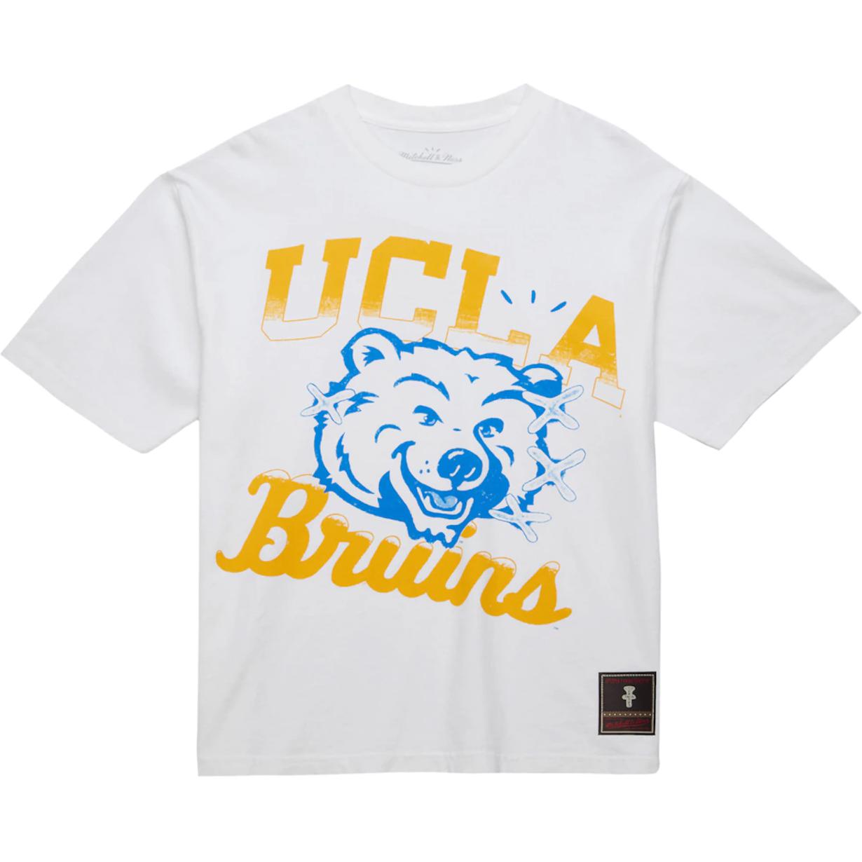 Travis Scott × Mitchell & Ness UCLA Bruins Hand-Drawn Tee White SS24 SS9918-UCLWHIT