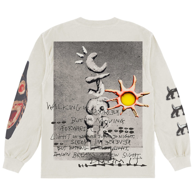 Order Travis Scott Air Records Baju Lengan Panjang 'Natural'