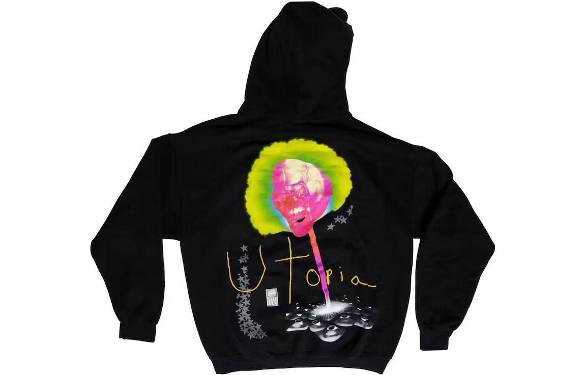 Travis Alphabet Print Hoodie Unisex Black AF21-HS21