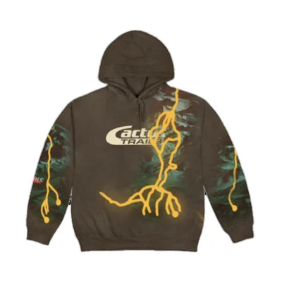 Travis Alphabet Print Pullover Hoodie Unisex - Green TC-459
