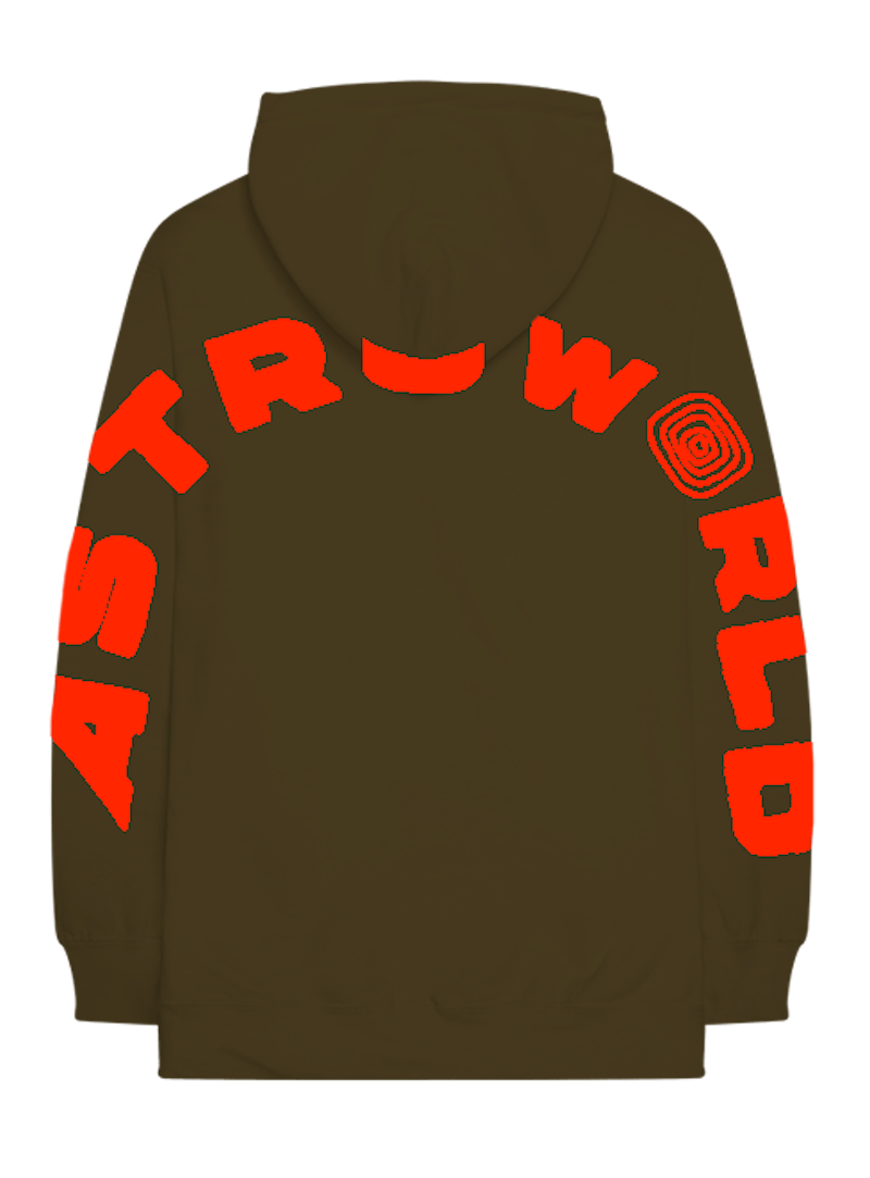 Order 트래비스 스콧 월드투어 브라운 후디 
