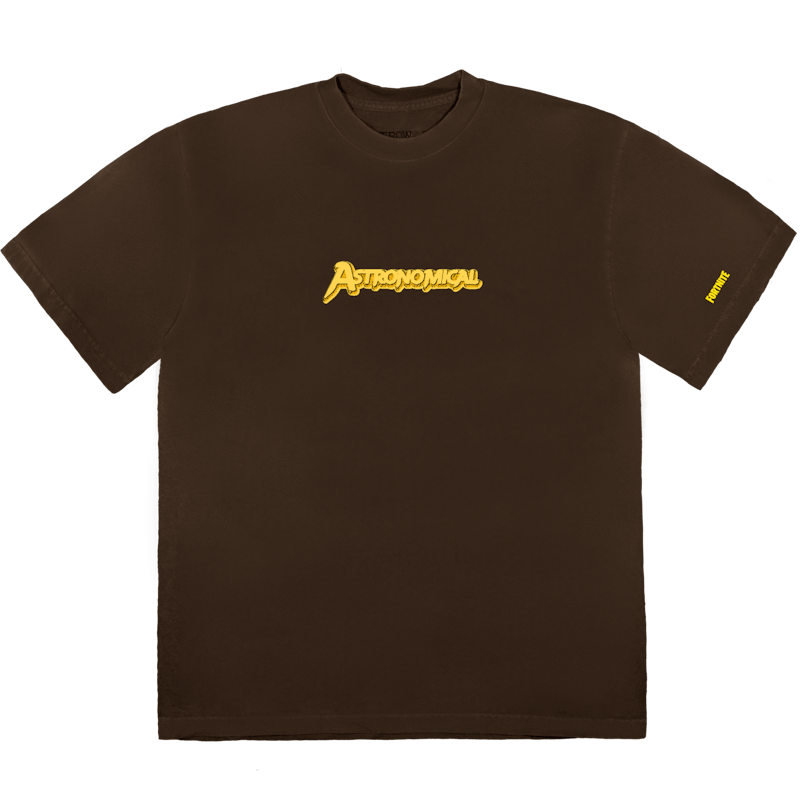 Buy トラヴィス スコット アストロTシャツ (ブラウン)
