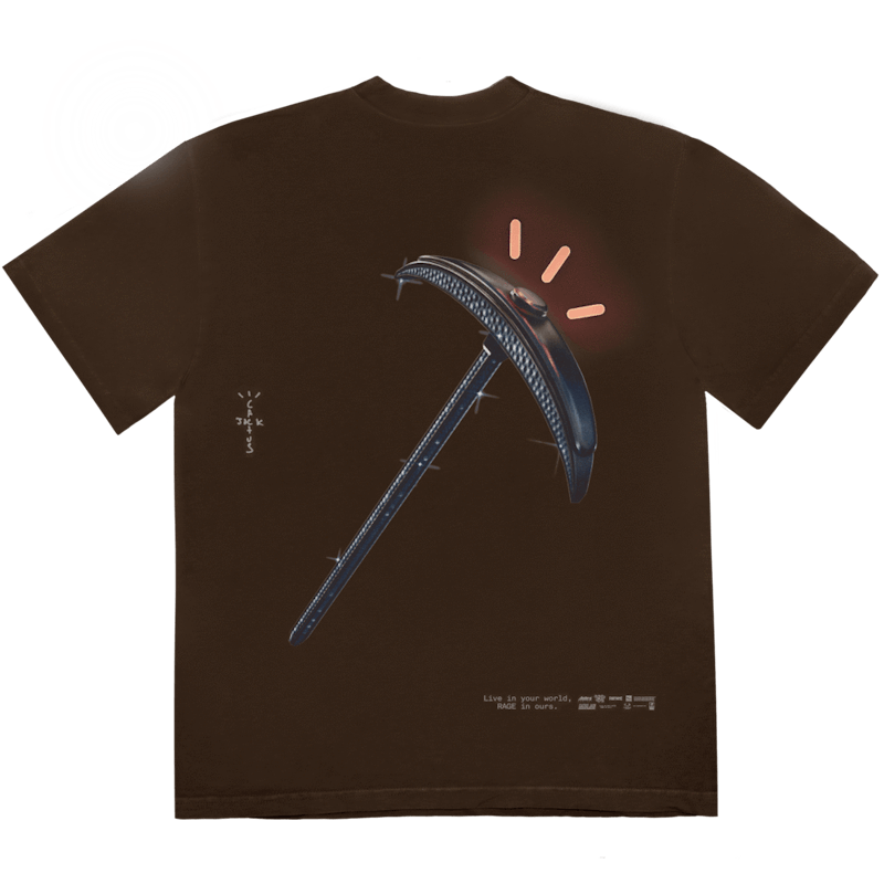 Order トラヴィス スコット アストロTシャツ (ブラウン)
