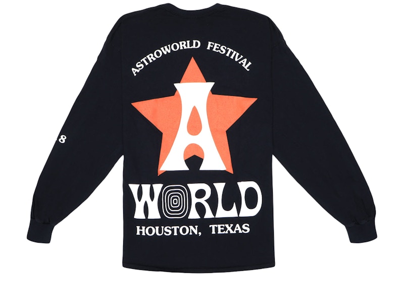 Order 特拉维斯·斯科特Astro长袖T恤黑色