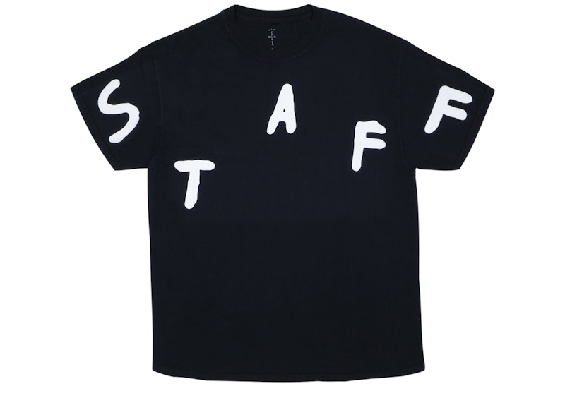 Buy 트래비스 스캇 아스트로페스트 2019 스태프 티셔츠 (블랙) 
