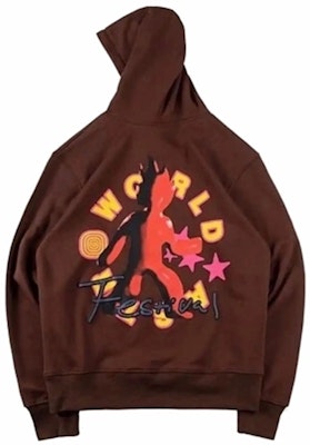 Travis Scott Astrofest Flame Guy Hoodie Brown Order Travis Scott Astrofest Flame Guy Hoodie Brown