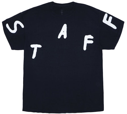 Travis Scott Astrofest Staff 2019 Tee Black Buy Travis Scott Astrofest Staff 2019 Tee Black