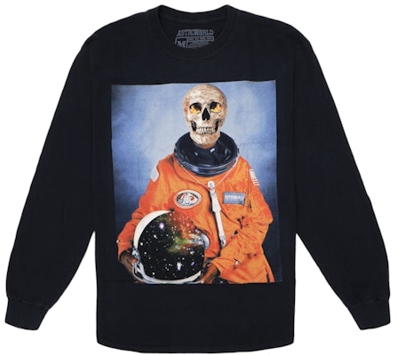 Travis Scott Astronaut L/S Tee Black Buy Travis Scott Astronaut L/S Tee Black
