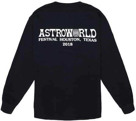 Travis Scott Astronaut L/S Tee Black Order Travis Scott Astronaut L/S Tee Black
