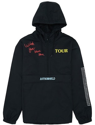 Travis Scott Astroworld Anorak Black Buy Travis Scott Astroworld Anorak Black