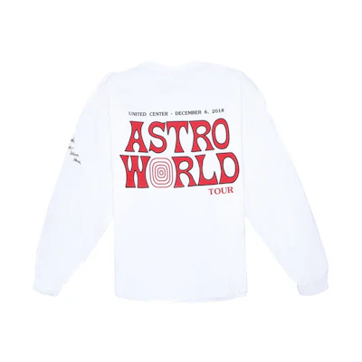 Travis Astroworld Chicago Exclusive Longsleeve T-Shirt White